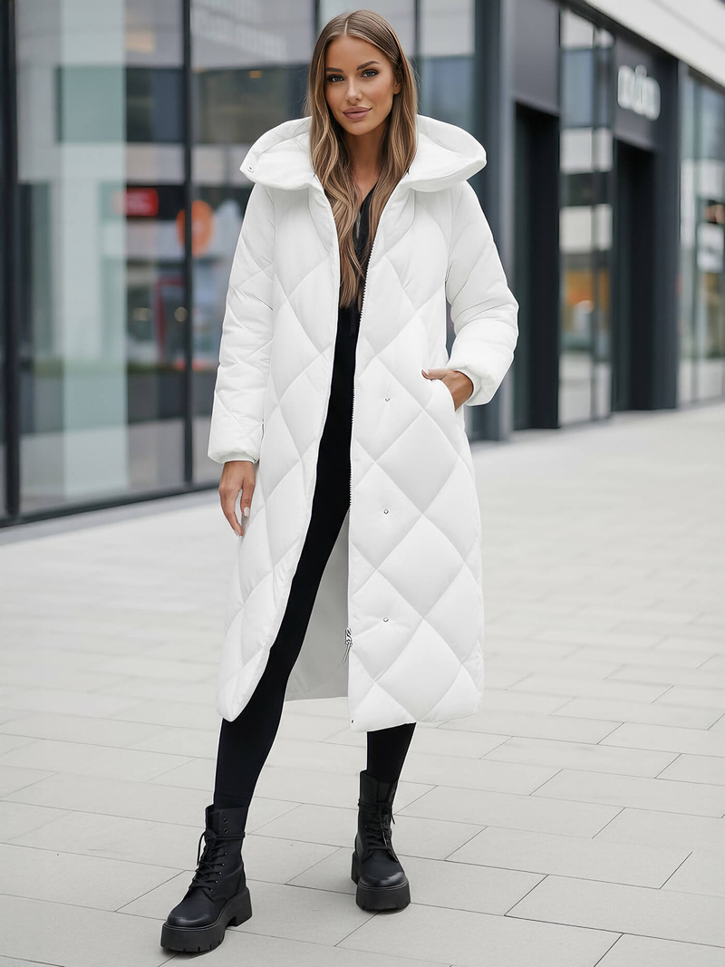 Dámská Bunda Bílá OZONEE JS/5M3173/281Z