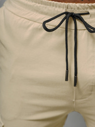 Pánské Chino Kalhoty Béžové OZONEE O/1404SP