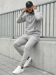 Pánská Tepláková Souprava šedá OZONEE JS/68C10381/2Z