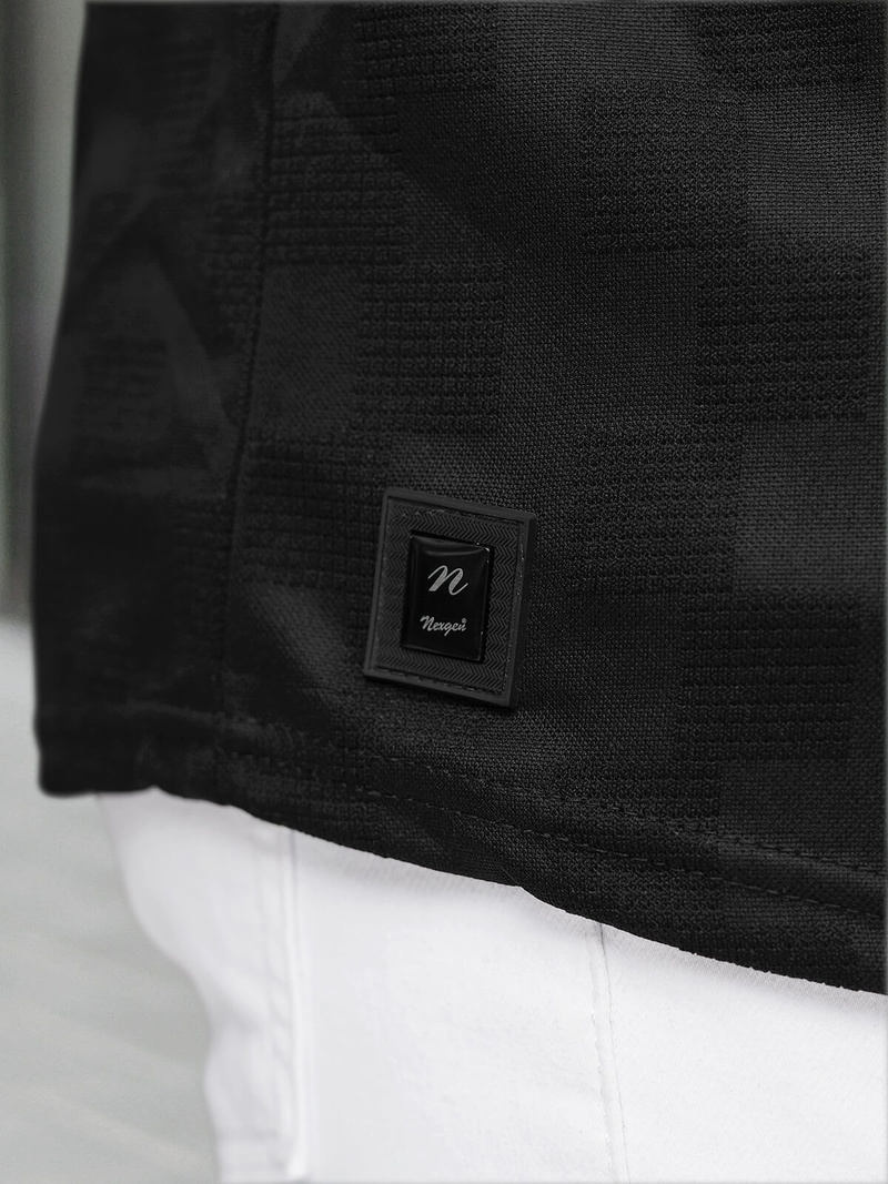 Pánské Tričko Černé OZONEE O/QS11621