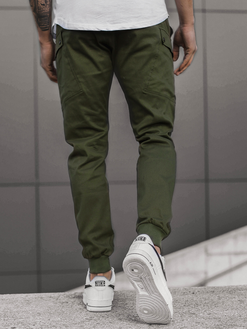 Pánské Kalhoty Jogger Khaki OZONEE O/11103