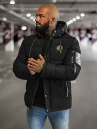 Pánská Bunda Černá OZONEE JS/57M7503/392