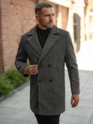 Pánský Kabát Grafitový OZONEE JS/11Z8269