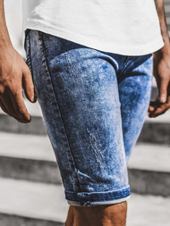 Pánské džínové kraťasy Modré OZONEE RF/HY321