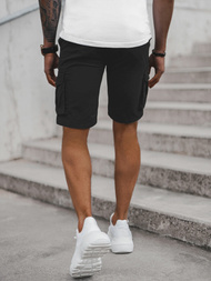 Pánské Chino Kraťasy Černé OZONEE T/BB70010/1