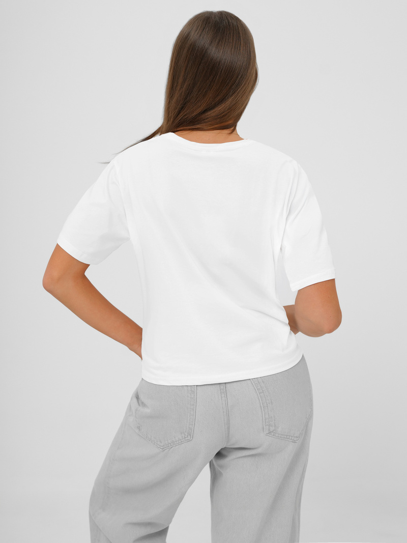 Dámské Tričko Bílo-Modré OZONEE JS/RJ77247