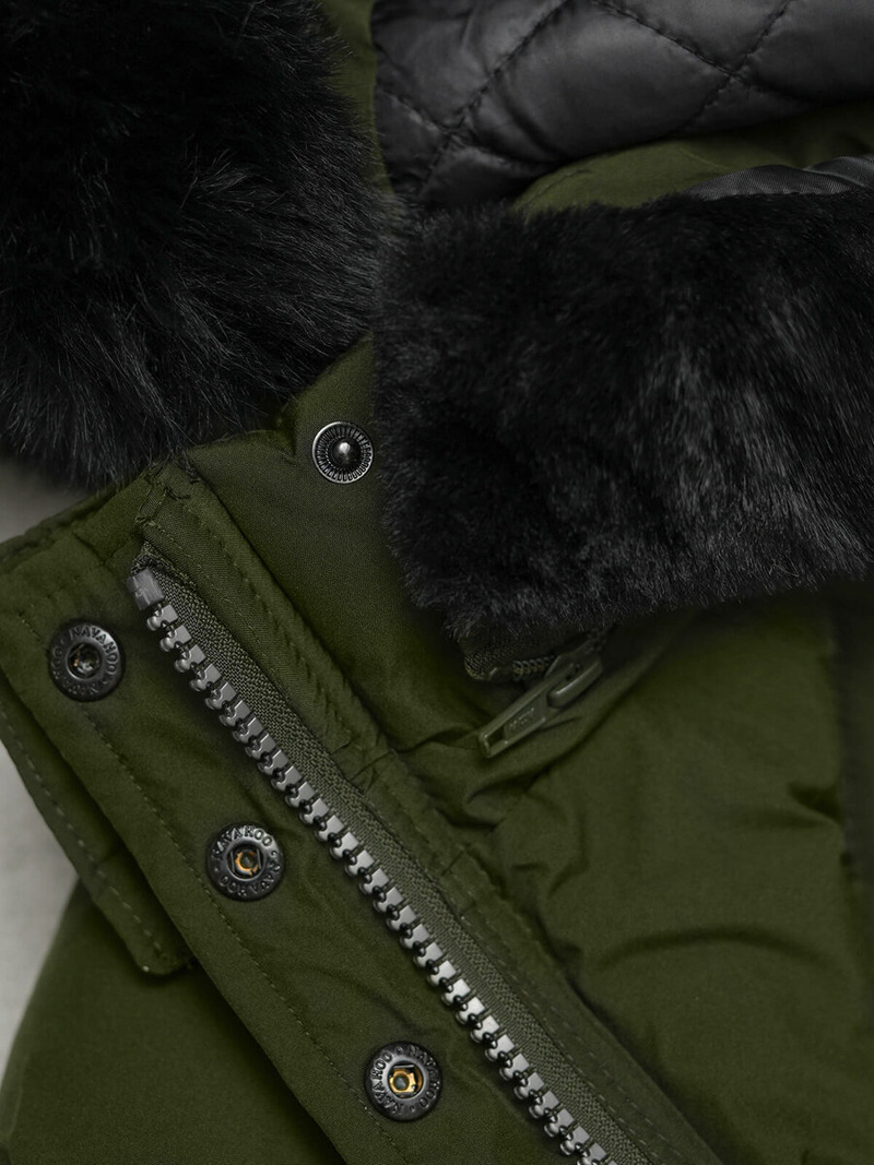 Dámská Bunda Khaki OZONEE O/W377Z