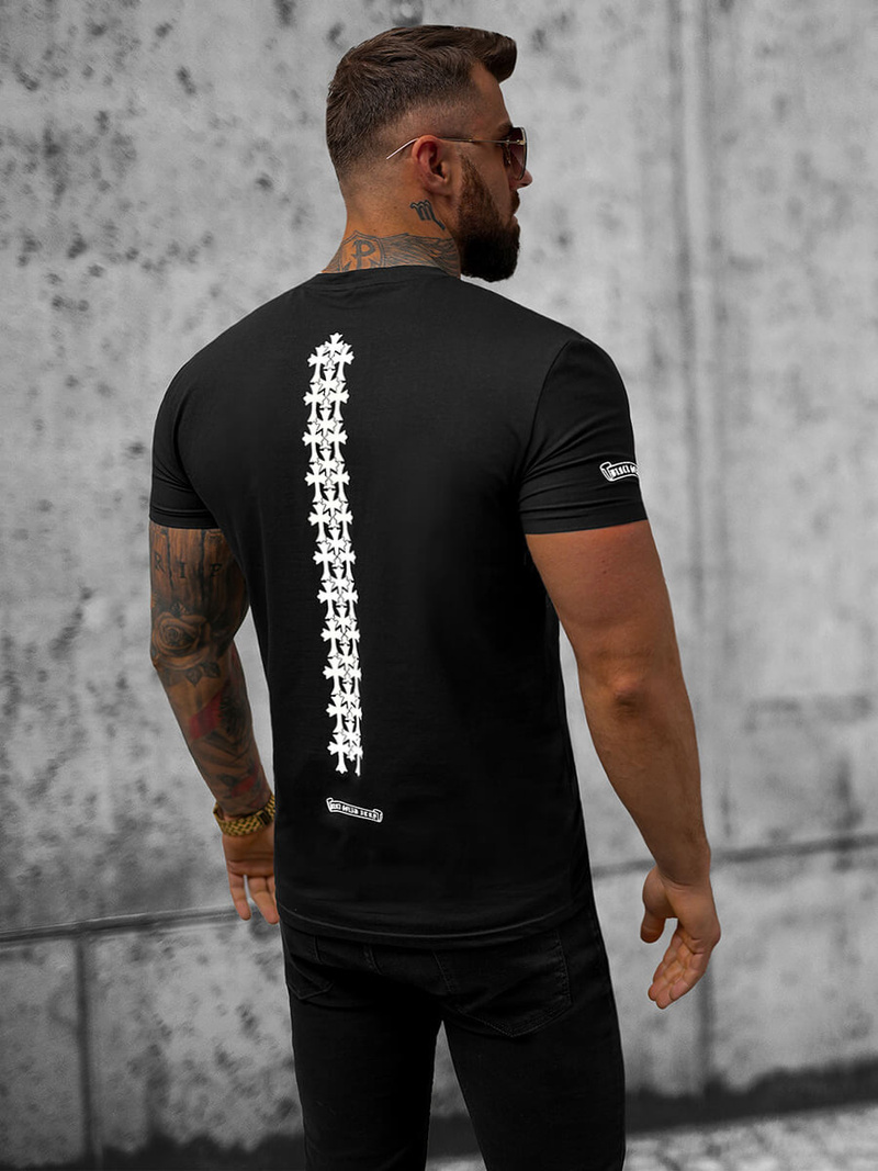 Pánské Tričko Černé OZONEE NB/MT3044