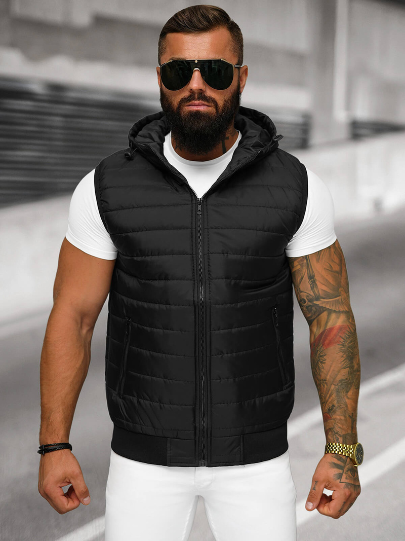 Pánská Vesta Černá OZONEE JS/MY88Z