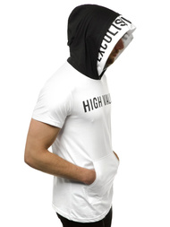 Pánské Tričko Bílé OZONEE MAD/3076