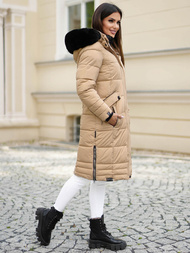 Dámská Bunda Béžová OZONEE O/W377Z