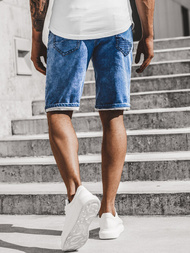 Pánské džínové kraťasy Modré OZONEE RF/HY340/1