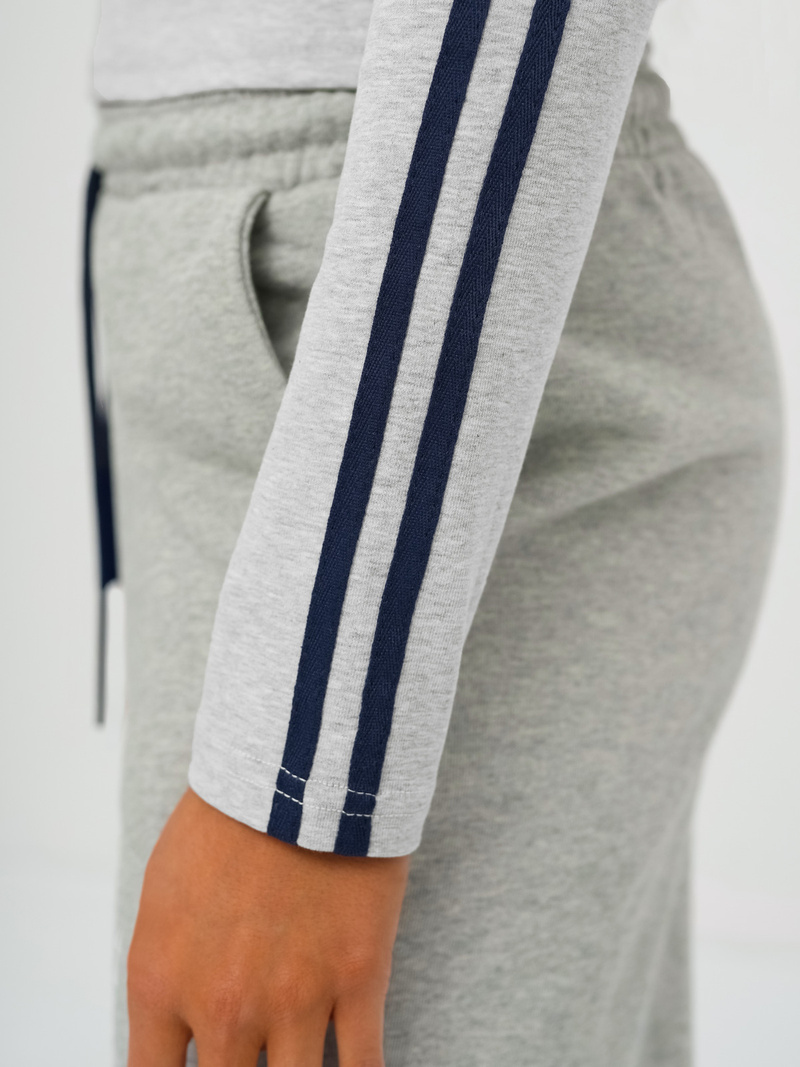 Dámská dvoudílná tepláková souprava šedá OZONEE JS/M60815AB