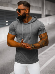 Pánské Tričko Grafitové OZONEE JS/8T89/5