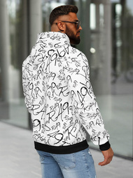 Pánská Mikina Bílá OZONEE JS/8B1253/1