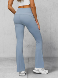 Dámské legíny se širokými nohavicemi světle-modré OZONEE JS/17K588/9