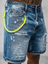 Pánské Džínové Kraťasy Modré OZONEE O/VIP-2441