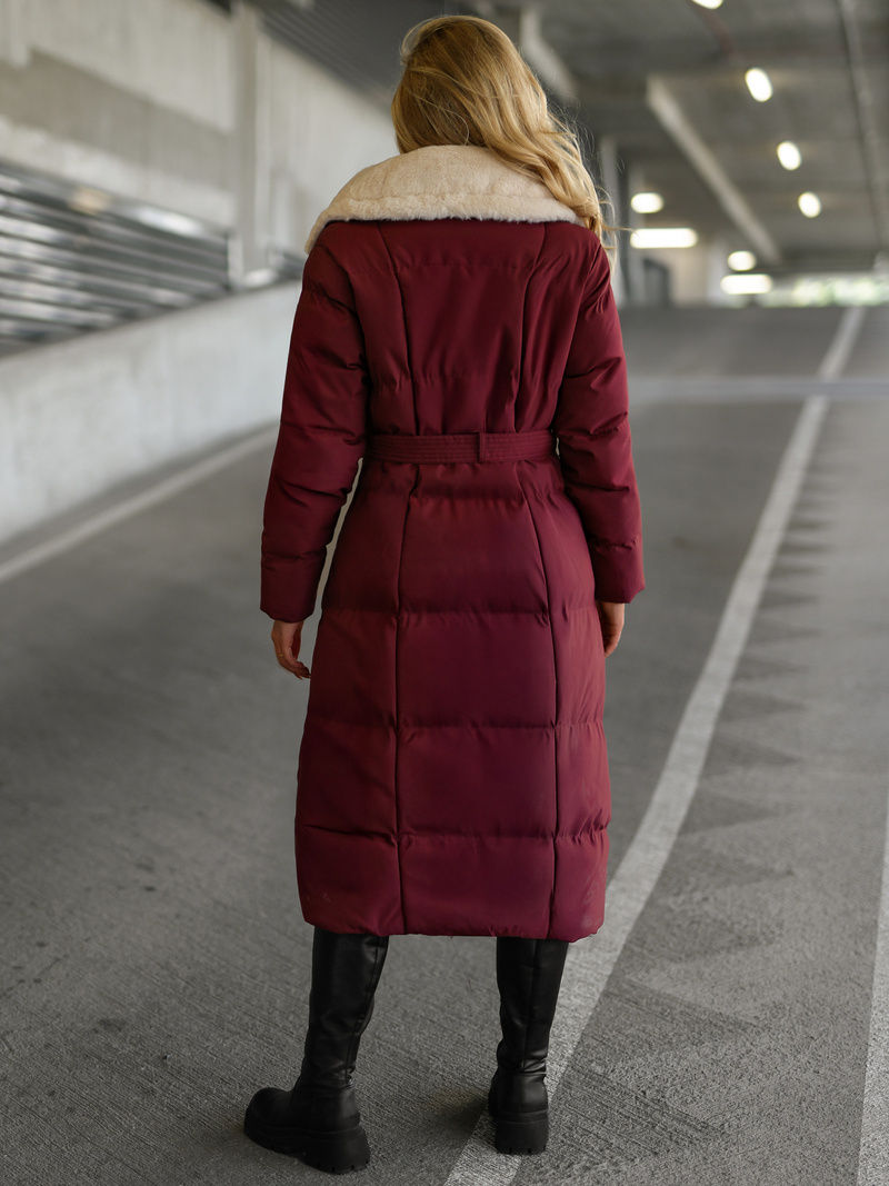 Dámská Bunda Vínový OZONEE JS/16M9168/06