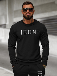 Pánská Mikina Černá OZONEE O/D7394