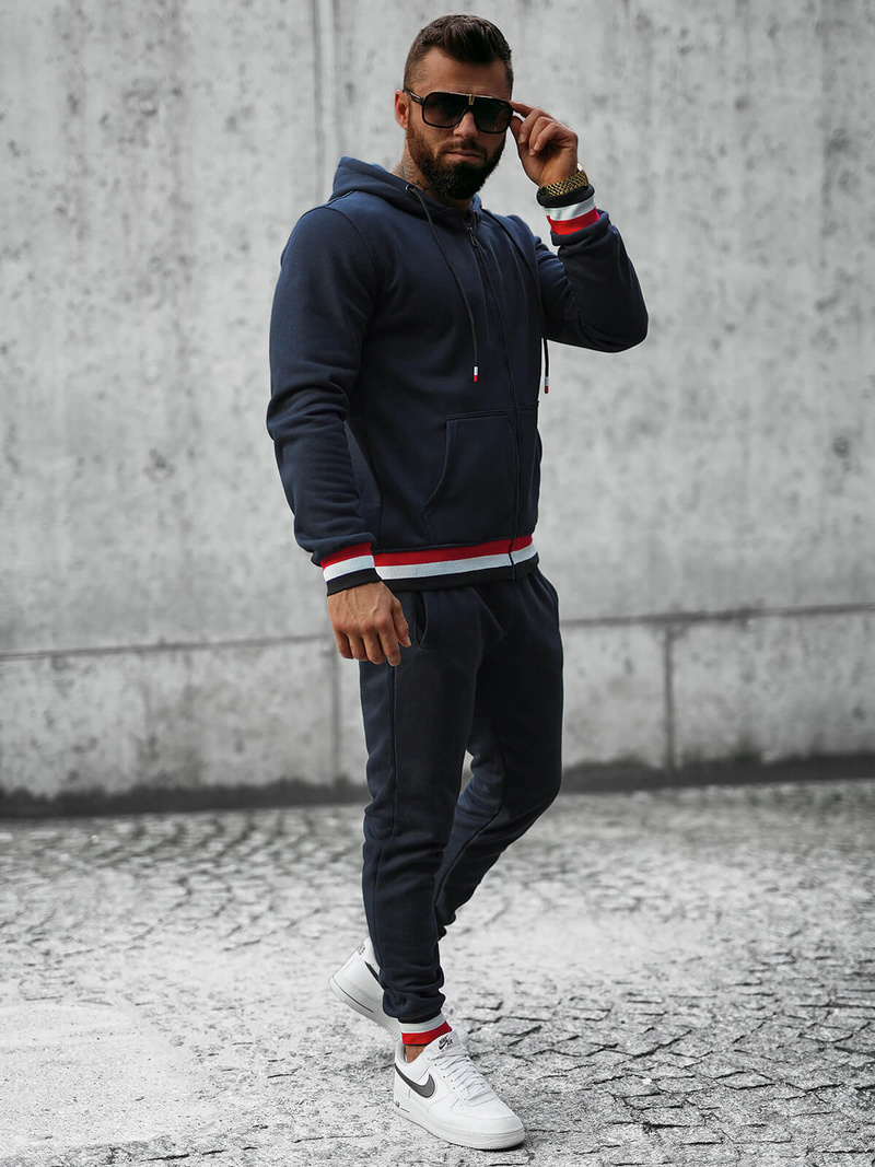 Pánská Tepláková Souprava Námořnický Modry OZONEE JS/8C65/25