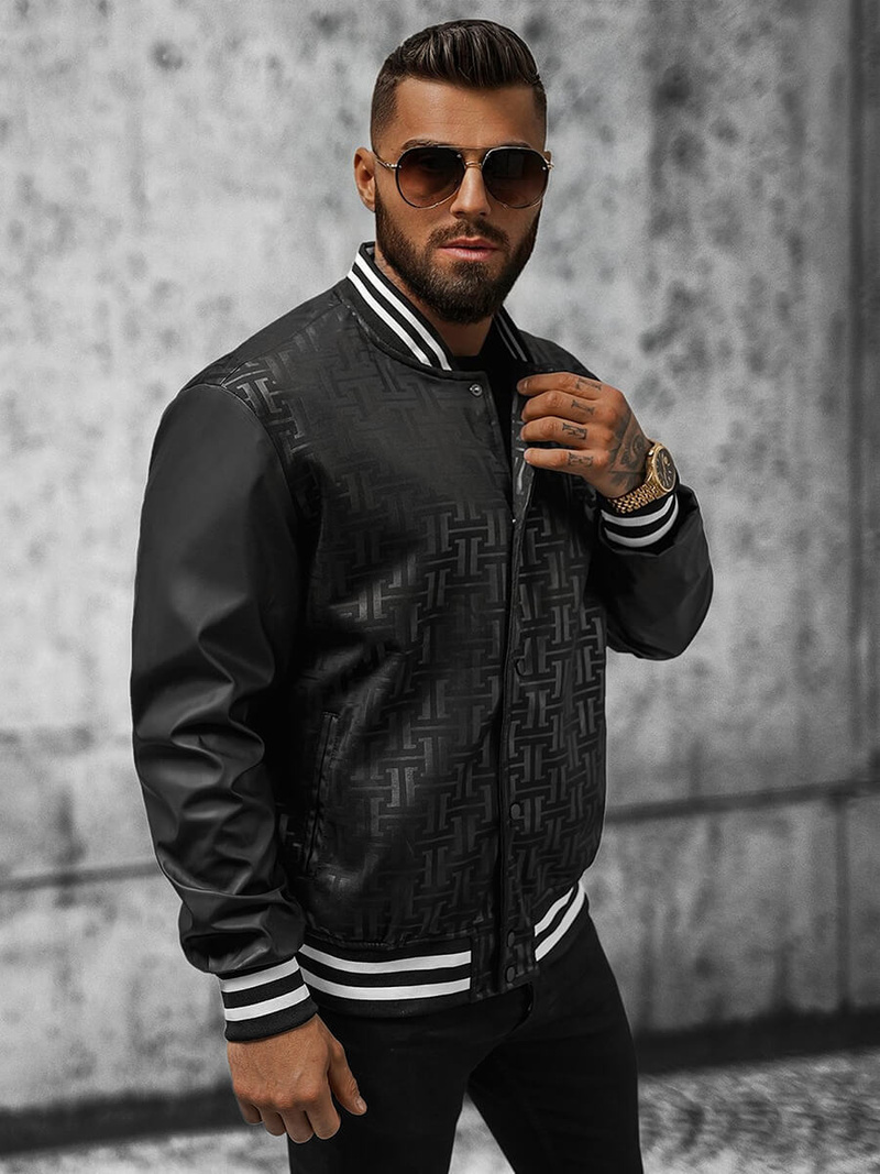 Pánská Bunda Černá OZONEE O/3A172