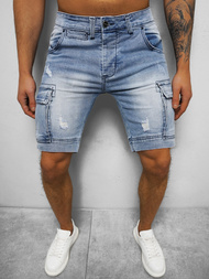 Pánské Džínové Kraťasy Světle Modré OZONEE NB/MP0039BC