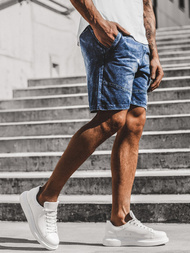 Pánské džínové kraťasy Modré OZONEE JS/KK116