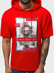 Pánská Mikina Červená OZONEE B/20402010