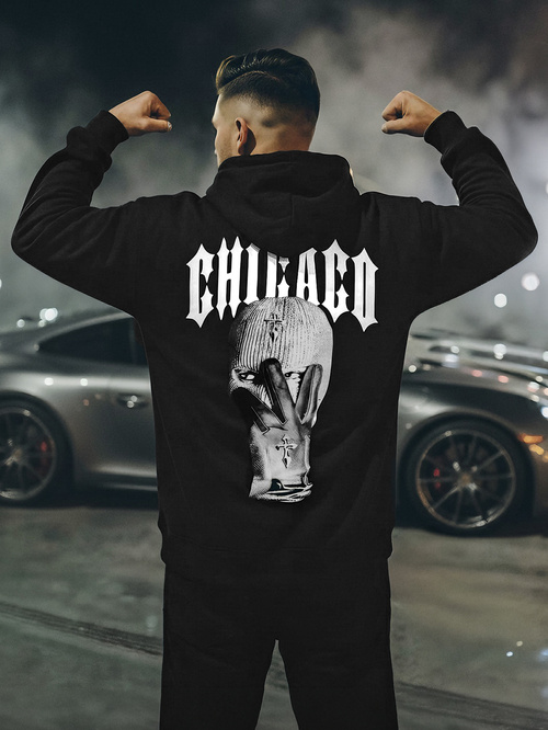 Pánská Mikina Černá OZONEE JS/21B1903/3