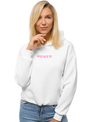 Dámská Mikina Bílá OZONEE JS/KSW2028