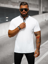 Pánské Polo Tričko Bílé OZONEE O/DA803