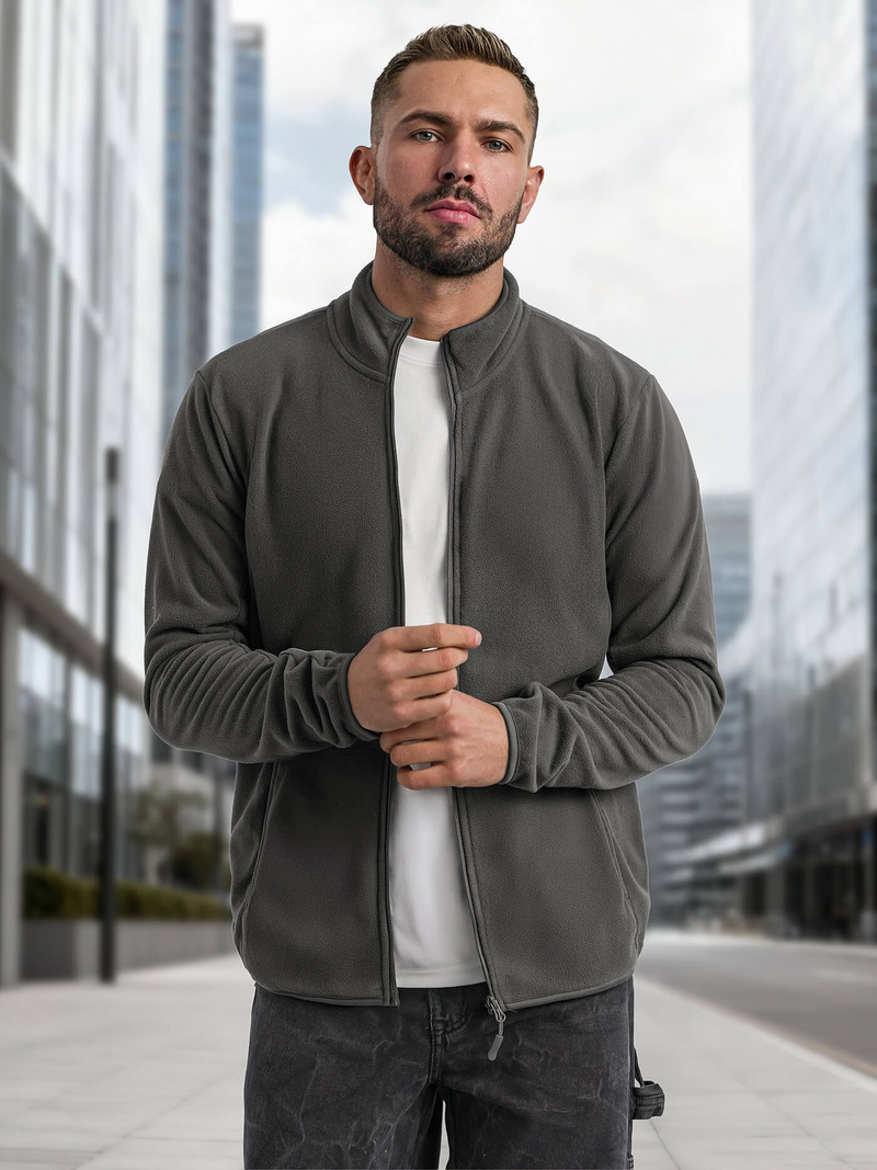 Pánská Mikina Grafitová OZONEE JS/HH016/5