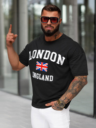 Pánské Tričko Černé OZONEE JS/8B1373/3