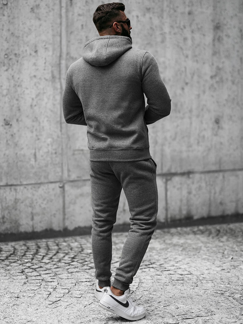 Pánská Tepláková Souprava Grafitová OZONEE JS/XW2008