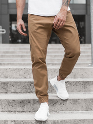 Pánské Kalhoty Jogger Camelové OZONEE A/404