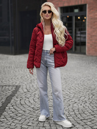 Dámská bunda burgundská OZONEE JS/16M9300/06Z