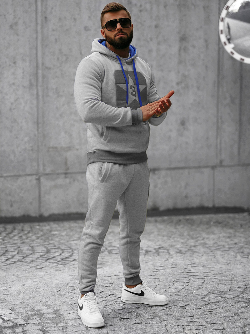 Pánská Tepláková Souprava Šedá OZONEE JS/8C59/2