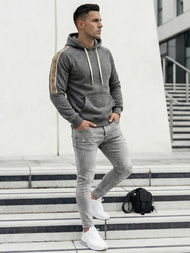 Pánská Mikina Grafitová OZONEE JS/8B1730/5Z