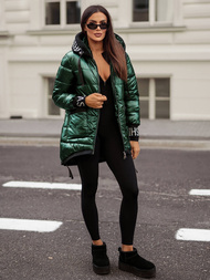 Dámská Bunda Zelené OZONEE JS/5M3188/238Z