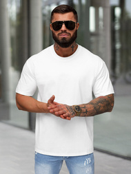 Pánské Tričko Bílý OZONEE JS/67T1298/1