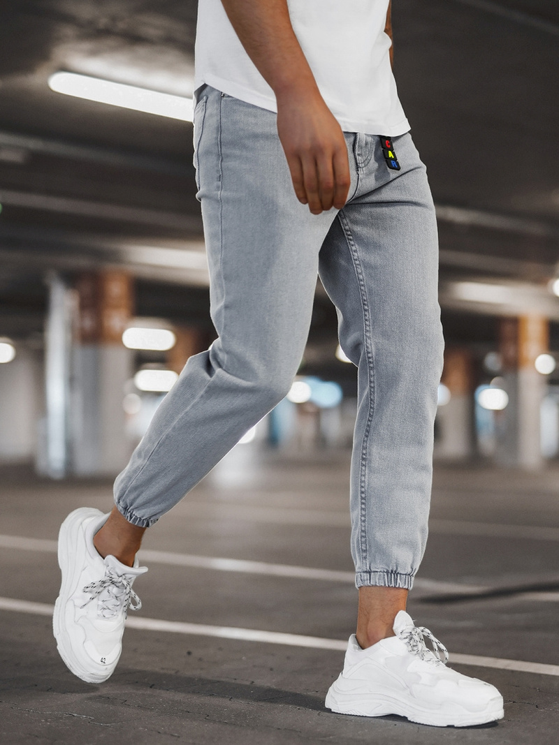 Pánské Kalhoty Jogger Šedé OZONEE DO/6108/3