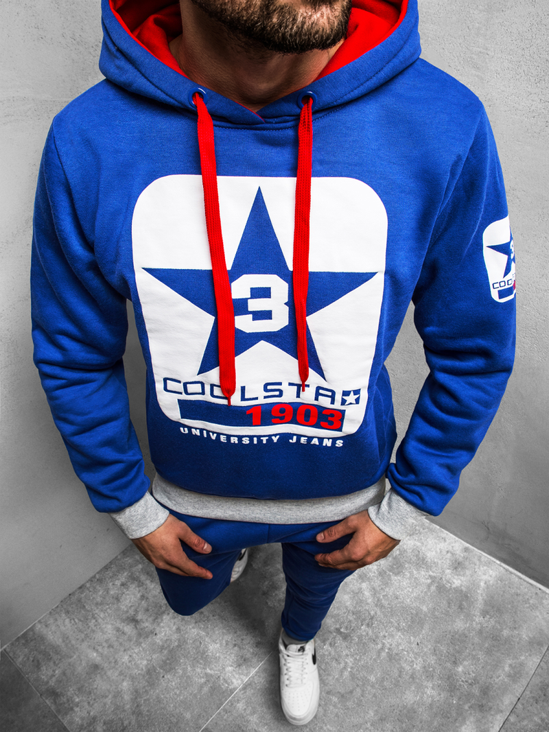 Pánská Mikina Modrá JS/Y10001BZ