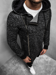 Pánská Mikina Černá OZONEE B/171693Z