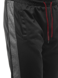 Pánské Tepláky Černo-Grafitové OZONEE JS/JZ11003Z