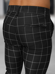 Pánské Chino Kalhoty Černé OZONEE DJ/5505Z