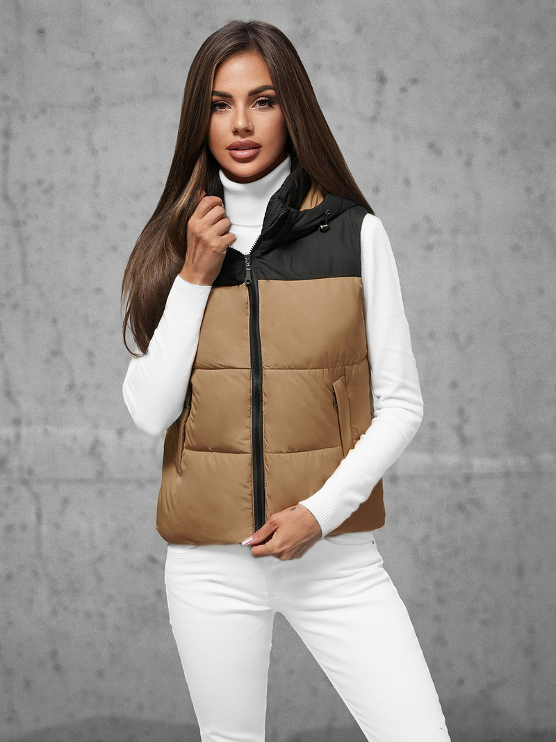 Dámská Vesta Camelová OZONEE JS/16M9112/84