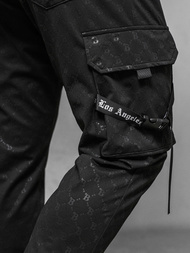 Pánské Tepláky Černé OZONEE O/PS6021