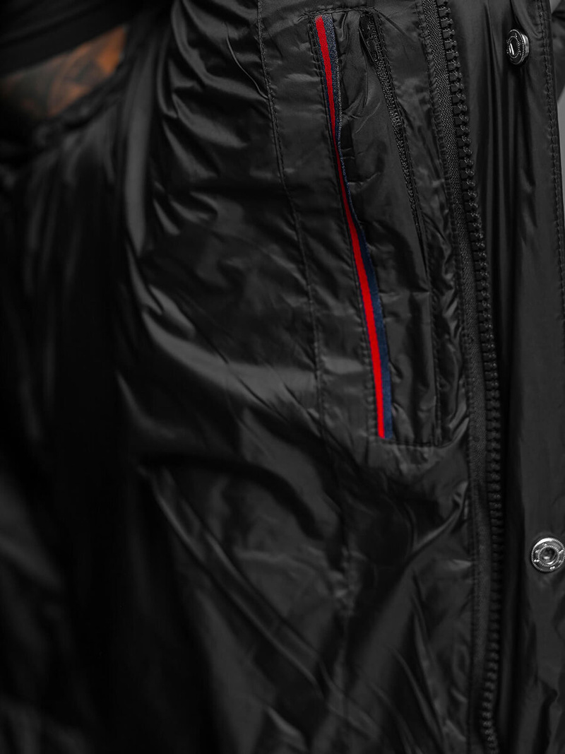 Pánská Bunda Černá OZONEE O/M3202