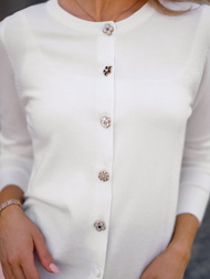 Dámský Svetr bílý OZONEE JS/53B5210/1