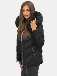 Dámská Zimní Bunda Černá OZONEE JS/M727/392